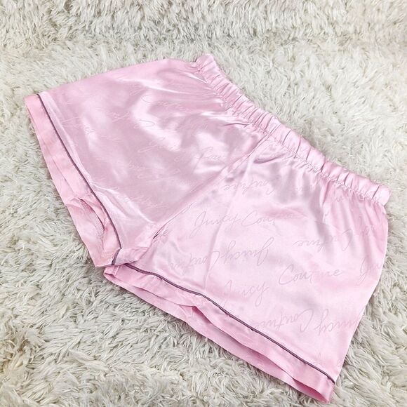 LARGE {Juicy Couture} Pink Satin Pajama Set - Picture 4 of 4